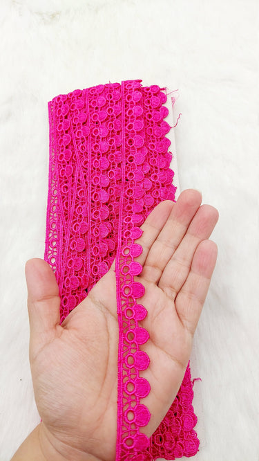 Fringe Trim, Polyester Embroidered Crafting Edging Lace Trim, Trim by 2 Yards